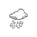 Sketch icon - Rain cloud