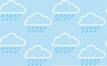 Rain Cloud Pattern Royalty Free Stock Photo
