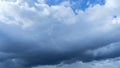 Rain cloud and sun beam. Panorama of cloudy gray sky. Abstract textured. Rain clouds background. Space for text. Royalty Free Stock Photo