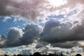 Rain cloud thunderstorm dramatic sky Royalty Free Stock Photo