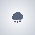 Rain, Cloud , vector best flat icon Royalty Free Stock Photo