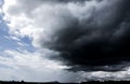 Rain clouds background Formed from small to large rain clouds. Before the rain fell, the thunderstorm was lightning storms and Royalty Free Stock Photo