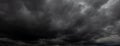 Rain clouds and black sky textured background. Danger storm cloud Black cloud and thunder storm.