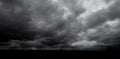 Rain clouds and black sky textured background. Danger storm cloud Black cloud and thunder storm.