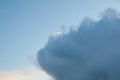 Rain clouds coming into blue sky Royalty Free Stock Photo