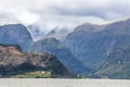 Clouds over the fjord Royalty Free Stock Photo