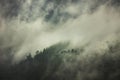 rain clouds over the forest. Mountain landscape. Turkey Royalty Free Stock Photo