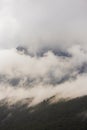 rain clouds over the forest. Mountain landscape. Turkey Royalty Free Stock Photo