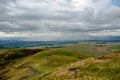 Rain clouds over Stirling from Dumyat hill Royalty Free Stock Photo