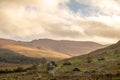 Rain coming in at the Bluestack Mountains between Glenties and Ballybofey in County Donegal - Ireland Royalty Free Stock Photo