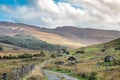 Rain coming in at the Bluestack Mountains between Glenties and Ballybofey in County Donegal - Ireland Royalty Free Stock Photo