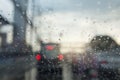 Rain drop on a car mirror Royalty Free Stock Photo