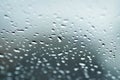 Rain drop on the glass, rain drop on Windshield or rain drop on the car glass or rainy day Royalty Free Stock Photo