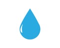 Rain drop / water drop droplet vector icon for drink, water, rain Royalty Free Stock Photo