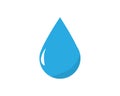 Rain drop / water drop droplet vector icon for drink, water, rain Royalty Free Stock Photo