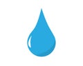 Rain drop / water drop droplet vector icon for drink, water, rain Royalty Free Stock Photo