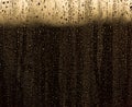 Rain droplets running down a window, abstract background Royalty Free Stock Photo