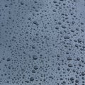 Rain drops on car with glass coating Royalty Free Stock Photo