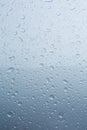 Rain drops on car with glass coating protection Royalty Free Stock Photo