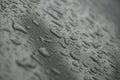 Rain drops on car with no glass coating protection Royalty Free Stock Photo