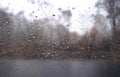 Rain drops on the car side mirror Royalty Free Stock Photo