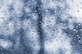 Rain drops car window glass background Royalty Free Stock Photo