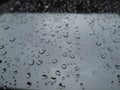 Rain drops on glass