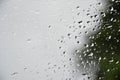 Rain drops on glasswindows Royalty Free Stock Photo