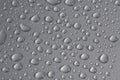 Rain drops on metallic surface Royalty Free Stock Photo