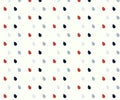 Rain drops pattern in bright colors. 3 color red blue