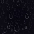 Rain Drops Pattern, Weather and Climate Background, Abstract Design, vector design Generative AI Royalty Free Stock Photo