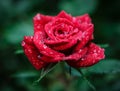 Rain Drops On a Rose Royalty Free Stock Photo