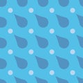 Rain drops seamless pattern background vector water blue nature raindrop abstract illustration Royalty Free Stock Photo