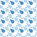 Rain drops seamless pattern background vector water blue nature raindrop abstract illustration Royalty Free Stock Photo