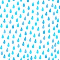 Rain drops. Seamless vector pattern. Abstract blue and white Royalty Free Stock Photo