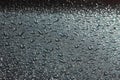 Rain drops on the surface of the car, abstract background Royalty Free Stock Photo