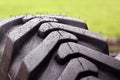 Rain drops on a tire Royalty Free Stock Photo