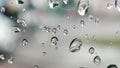 Rain drops on window. Bubbles on glass Royalty Free Stock Photo