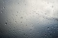 Rain drops on window glass Royalty Free Stock Photo