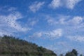 Rain drops window glass. Rainy day sky view through window Royalty Free Stock Photo