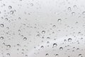 Rain drops on window glass