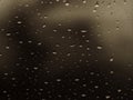 Rain Drops On Window Glasses Surface with Cloudy Background Royalty Free Stock Photo