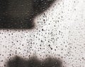 Rain drops on window. Rainy day. Bad weather background. Raindrops in glass surface. Water drops on car window. Water condensation Royalty Free Stock Photo