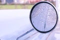 Rain drops on window weather water on the background. Royalty Free Stock Photo