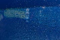 Rain drops on window weather water on the background. Royalty Free Stock Photo