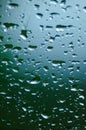 Rain falling on glass, textured background