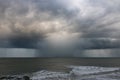 Rain filled storm cell as part of Hurricane Jose near Garden City, NC