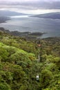 Rain Forest Tram over Lake Arenal, Costa Rica Royalty Free Stock Photo