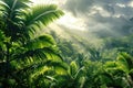 Rain forest vegetation Royalty Free Stock Photo