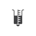 Rain gauge icon vector